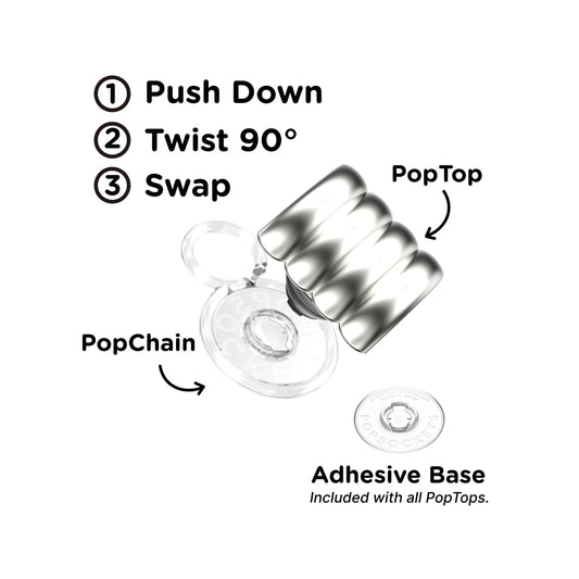 Enamel Puffy Stack Silver — PopTop - US 55196