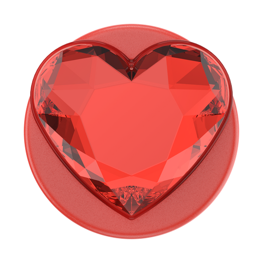 Crystal Heart Rosso — MagSafe PopGrip - US 26862