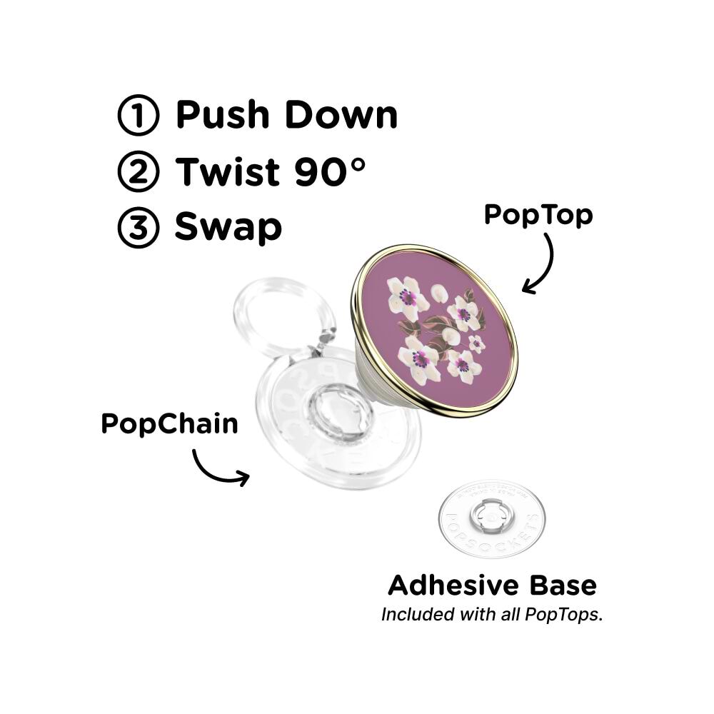 Enamel Floral Mauve — PopTop - US 78795