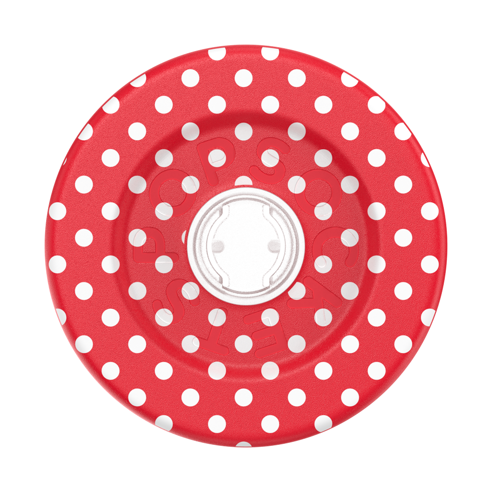 Polkadot Red — MagSafe Round Base - US 97464