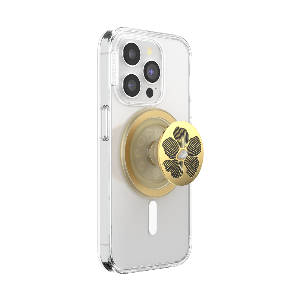 Enamel Mae Flower with Pearl — MagSafe PopGrip - US 23393