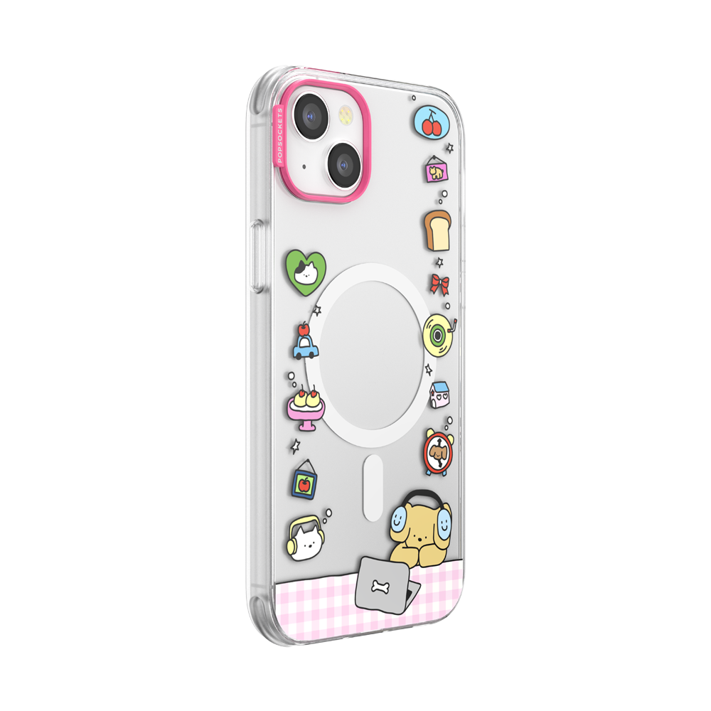 Dog Typing — iPhone 14 Plus MagSafe Case - US 19344