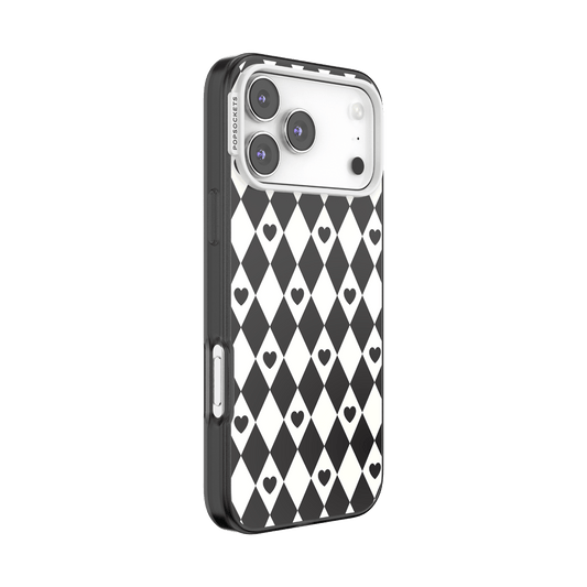 Harlequin Hearts Black — iPhone 17 Pro Max MagSafe Case - US 44568
