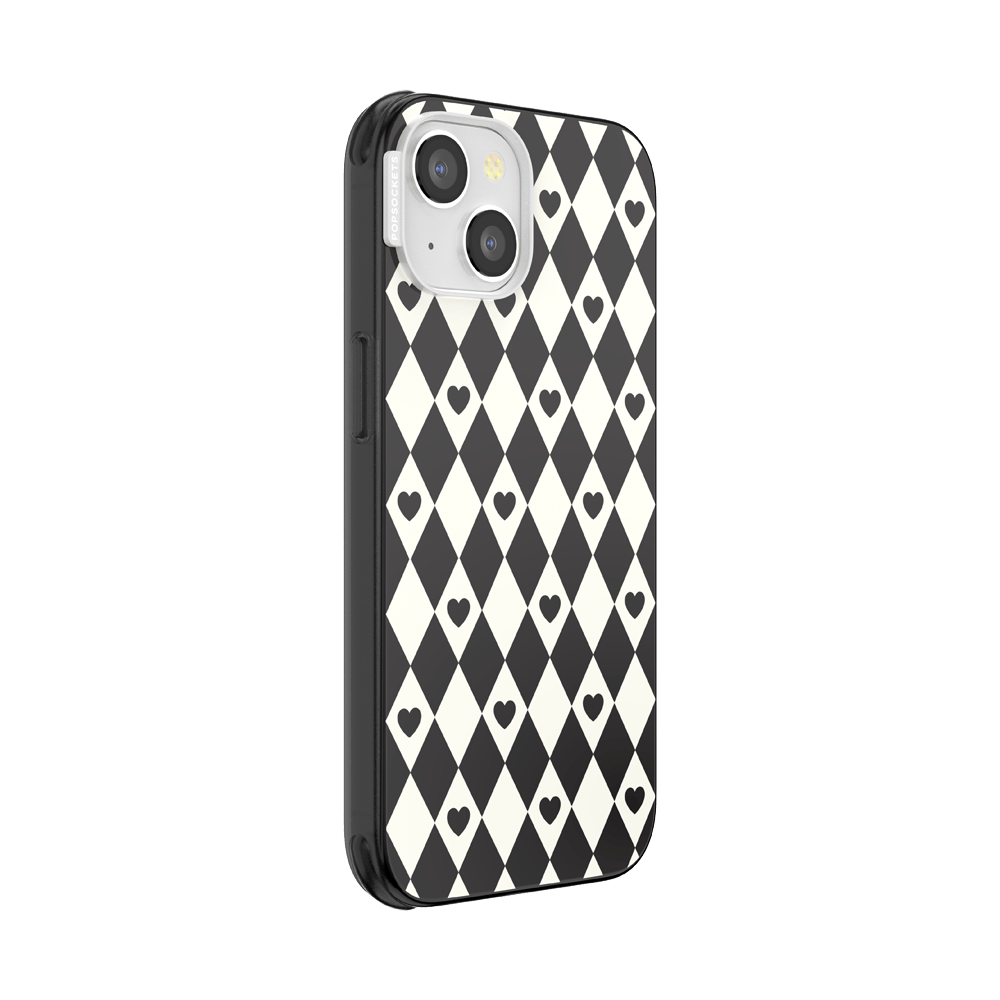 Harlequin Hearts Black — iPhone 14 MagSafe Case - US 15561