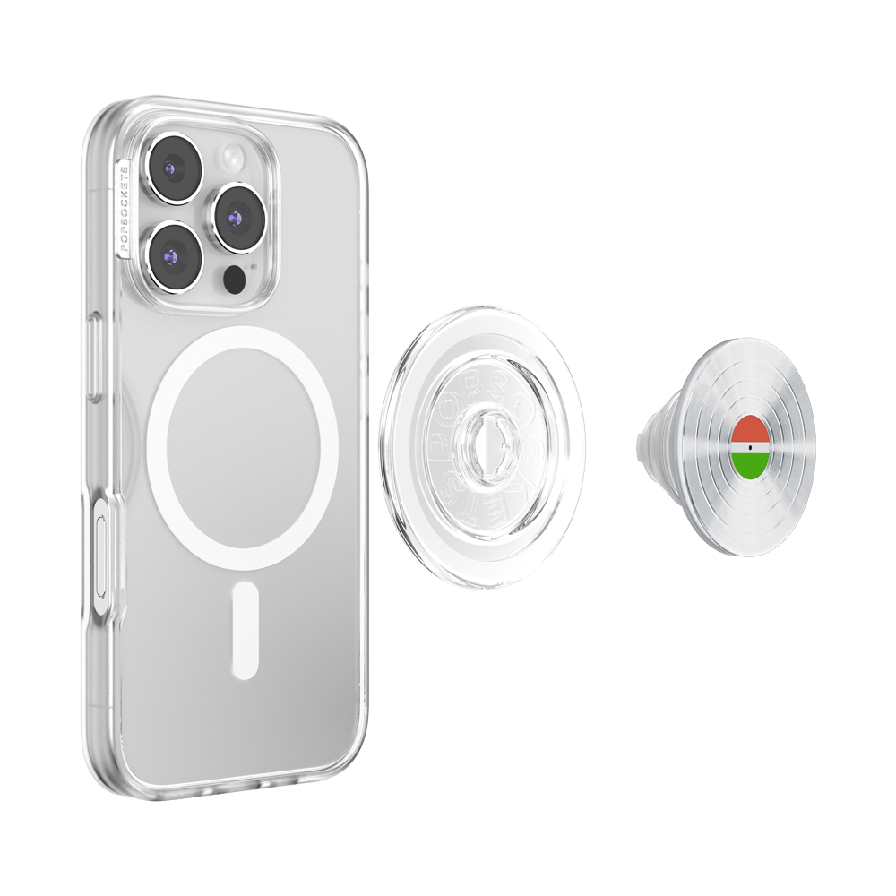 Backspin Aluminum 45rpm Silver — MagSafe PopGrip - US 93859