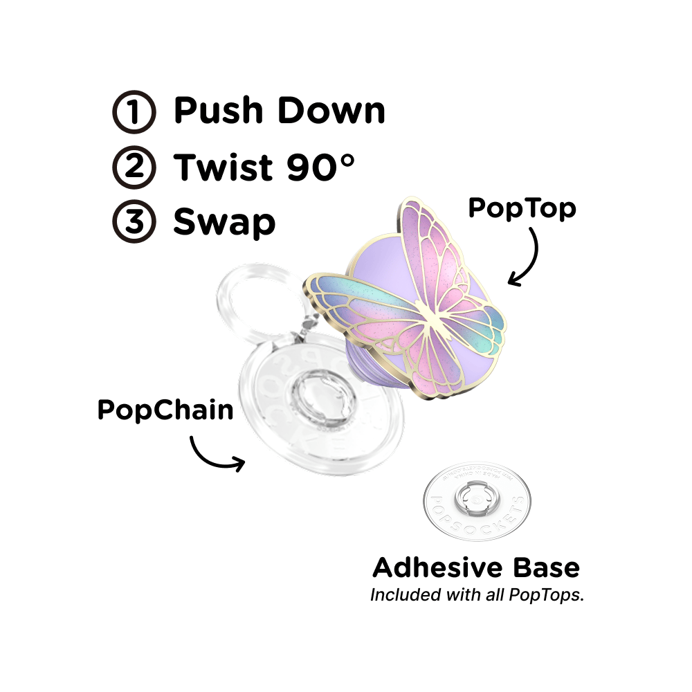 Enamel Butterfly Prism —  PopTop - US 92692