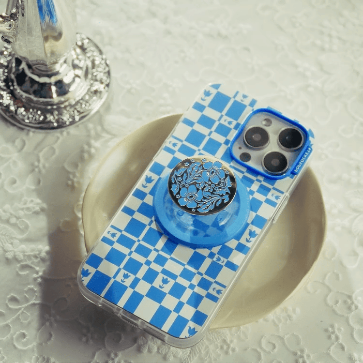Enamel Lace Blue Vermeer — MagSafe PopGrip - US 08807