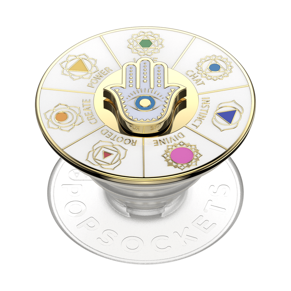 Enamel Spinner Chakras — Adhesive PopGrip - US 74712