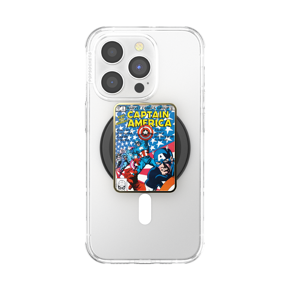 Enamel Captain America Comic Book — MagSafe PopGrip - US 85601