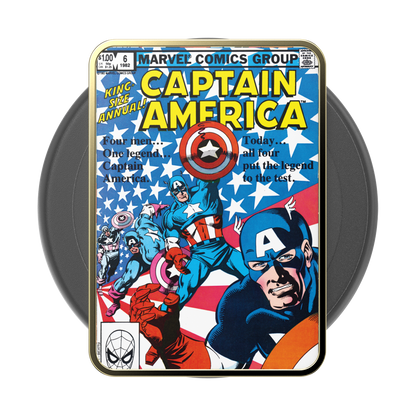 Enamel Captain America Comic Book — MagSafe PopGrip - US 77619