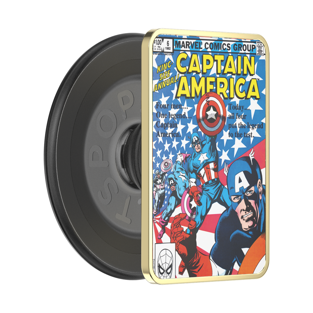 Enamel Captain America Comic Book — MagSafe PopGrip - US 77619