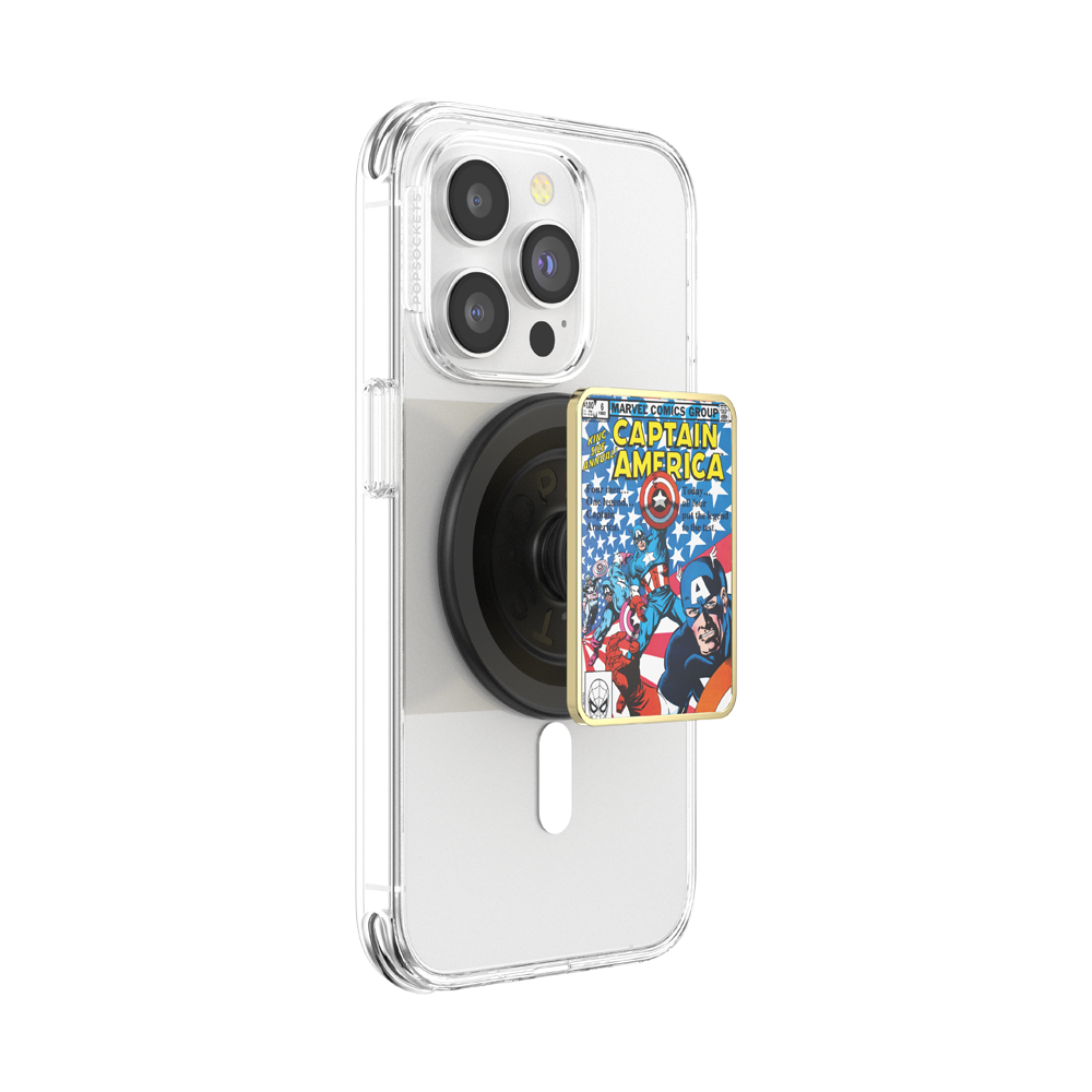 Enamel Captain America Comic Book — MagSafe PopGrip - US 38327