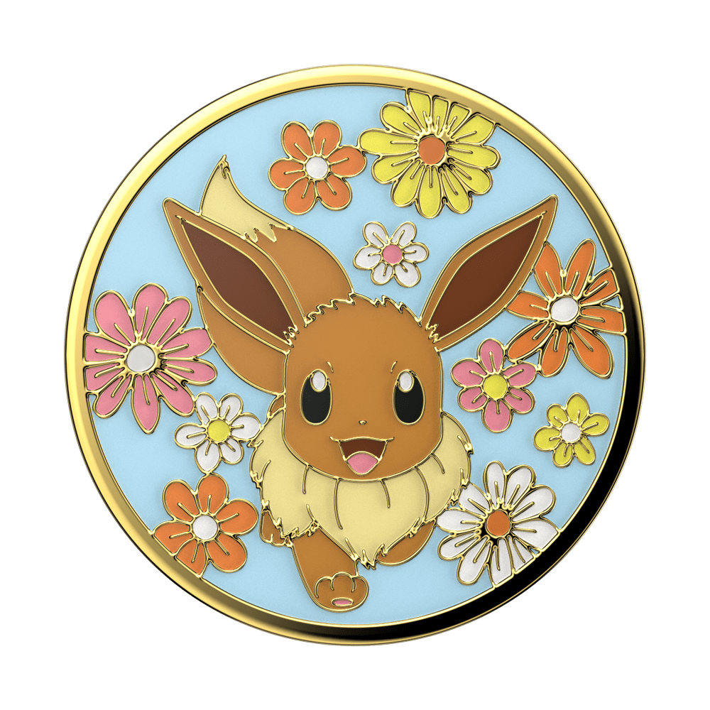 Floral Eevee Enamel — Adhesive PopGrip - US 80052