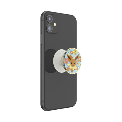 Floral Eevee Enamel — Adhesive PopGrip - US 15993