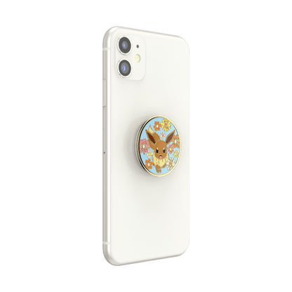 Floral Eevee Enamel — Adhesive PopGrip - US 82702