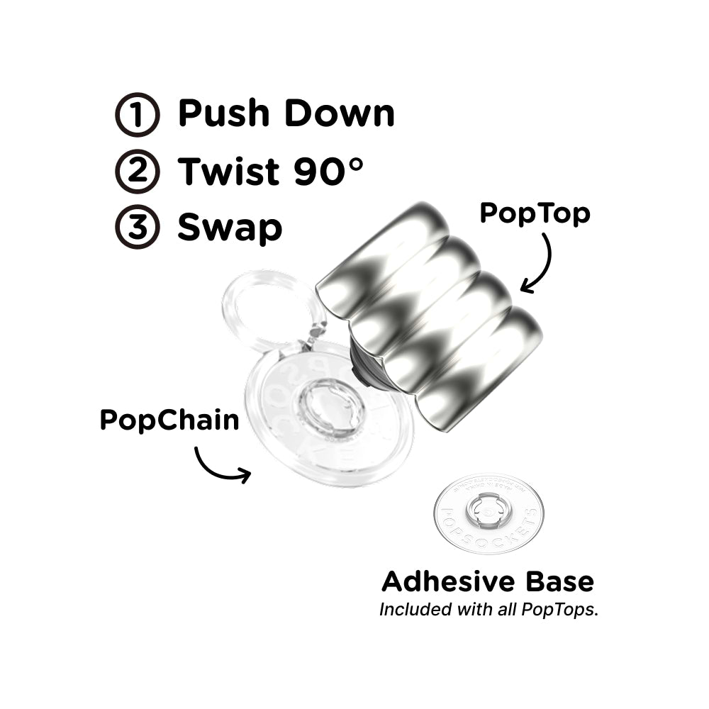 Enamel Puffy Stack Silver — PopTop - US 55196