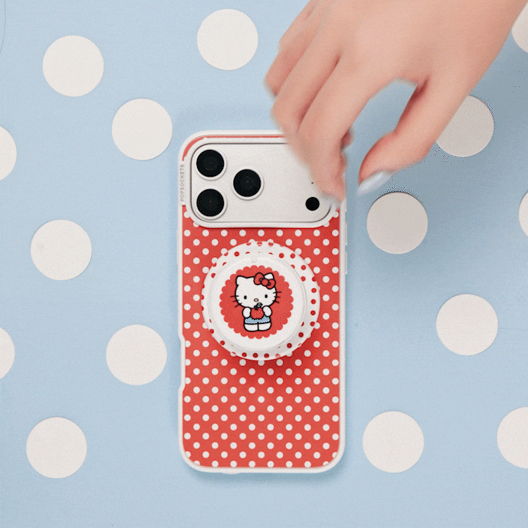 Cherry Red Polka Dot — iPhone 14 MagSafe Case - US 33698