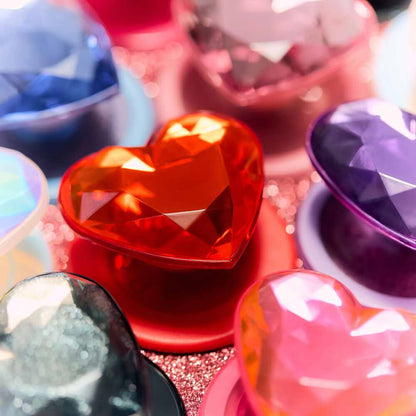 Crystal Heart Neon Pink —  MagSafe PopGrip - US 77726