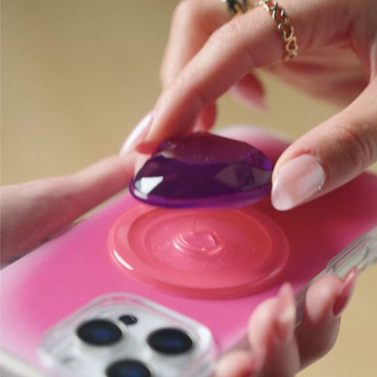 Crystal Heart Lavender —  MagSafe PopGrip - US 40776