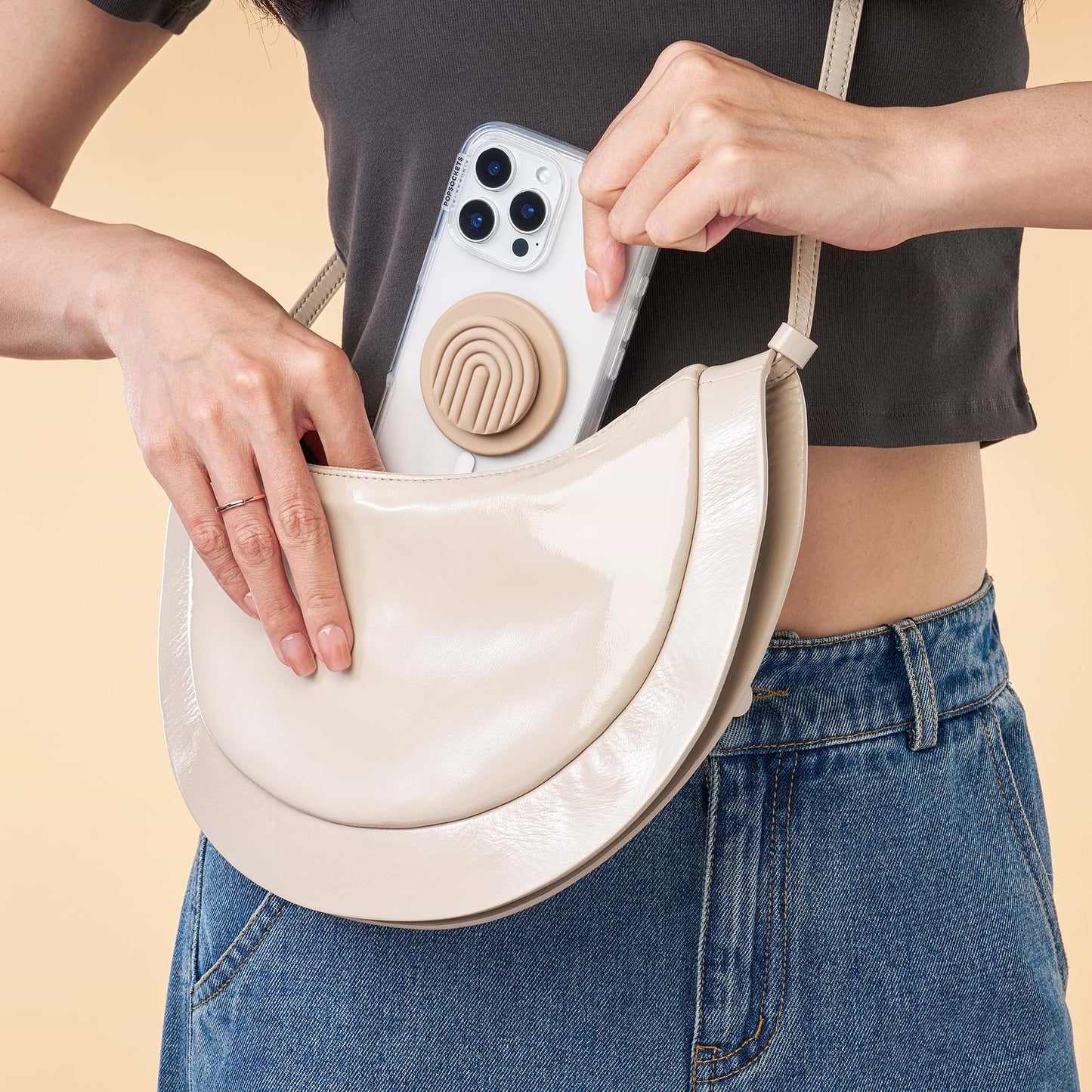 PopOut Latte Curves — MagSafe PopGrip - US 93594