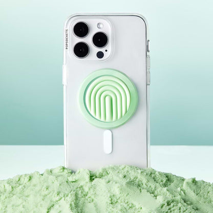 PopOut Curves Matcha Dew — MagSafe PopGrip - US 03746