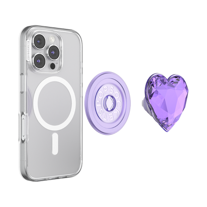 Crystal Heart Lavender —  MagSafe PopGrip - US 40776
