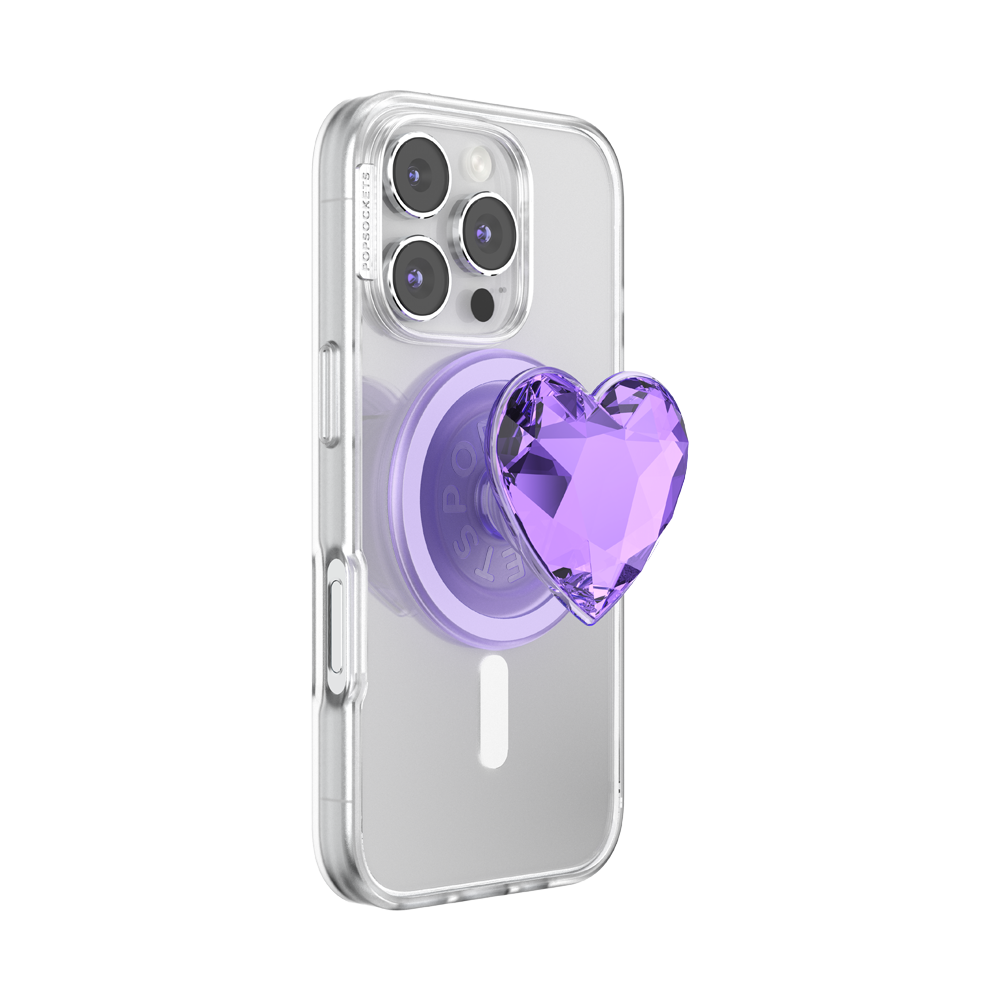 Crystal Heart Lavender —  MagSafe PopGrip - US 14569