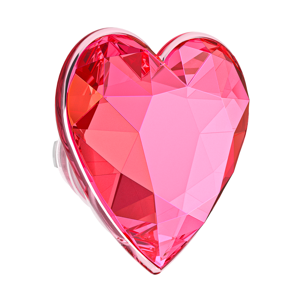 Crystal Heart Neon Pink —  MagSafe PopGrip - US 22391
