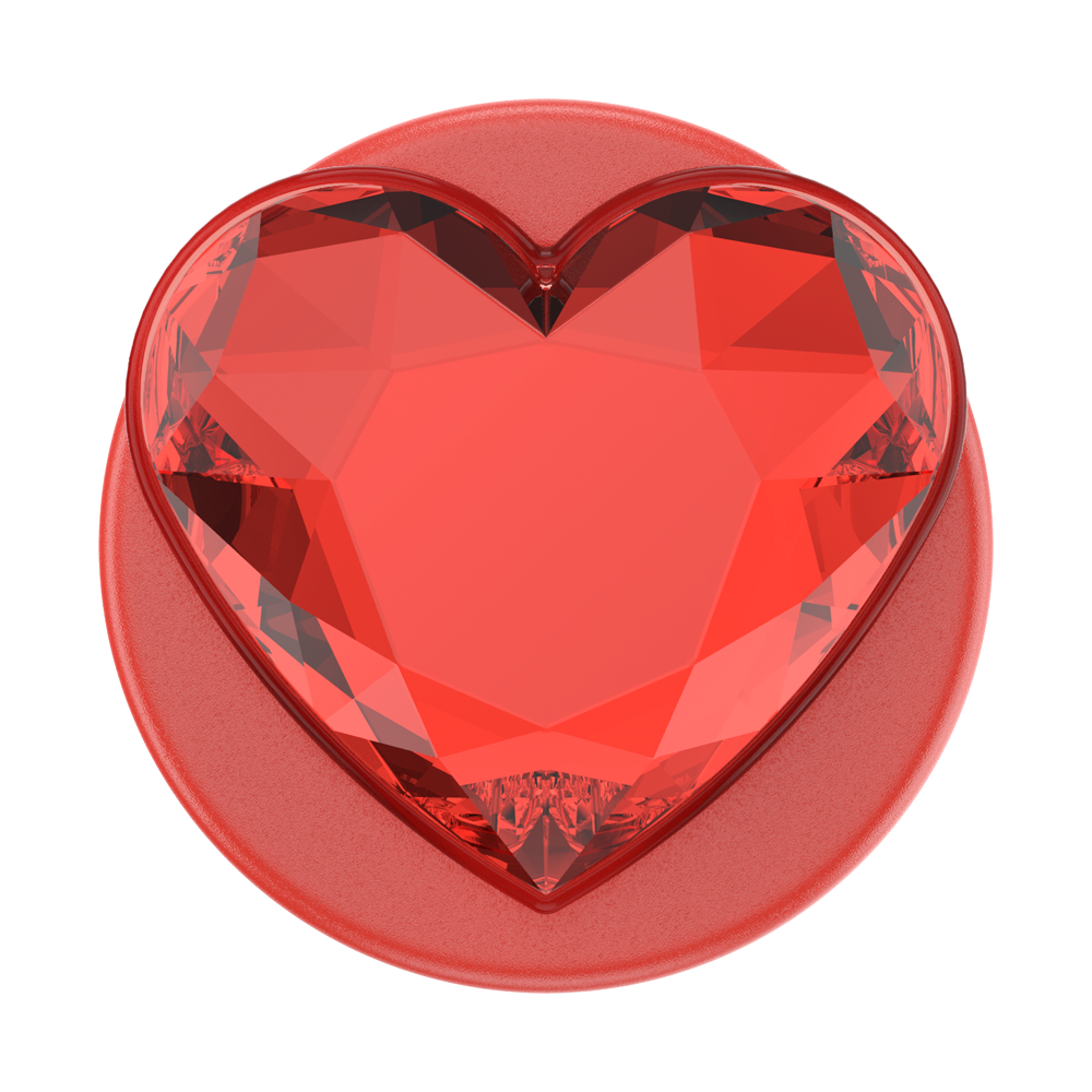 Crystal Heart Rosso —  MagSafe PopGrip - US 64486