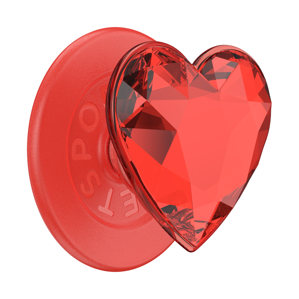 Crystal Heart Rosso —  MagSafe PopGrip - US 79608