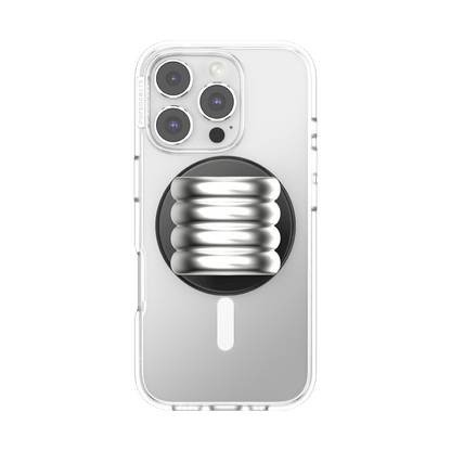 Enamel Puffy Stack Silver —  MagSafe PopGrip - US 83374