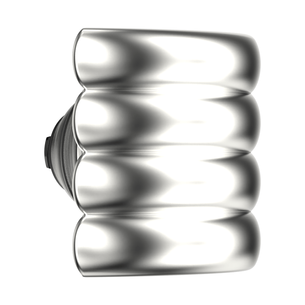 Enamel Puffy Stack Silver — PopTop - US 48278
