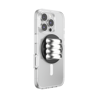Enamel Puffy Stack Silver —  MagSafe PopGrip - US 94634
