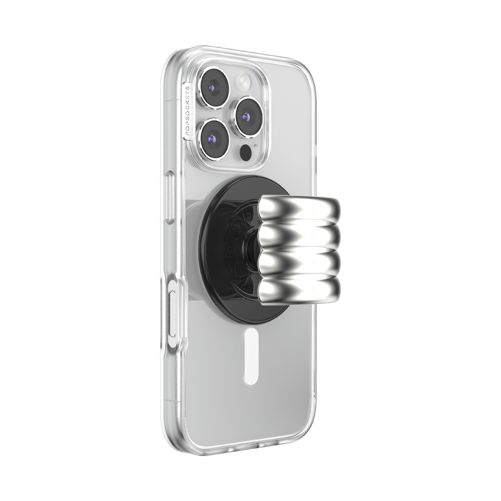 Enamel Puffy Stack Silver —  MagSafe PopGrip - US 48007