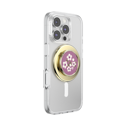 Enamel Floral Mauve — MagSafe PopGrip - US 24236