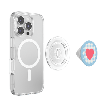 Gingham Heart —  MagSafe PopGrip - US 43553