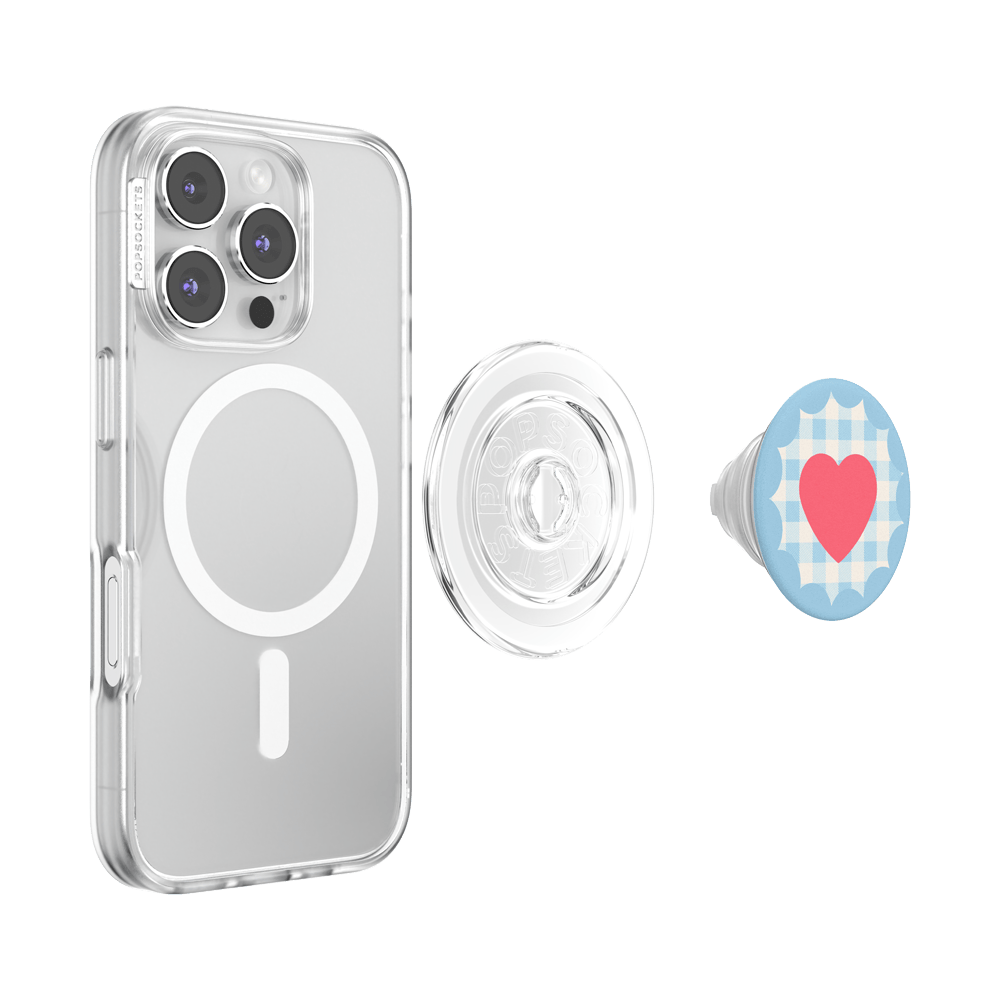 Gingham Heart —  MagSafe PopGrip - US 17148
