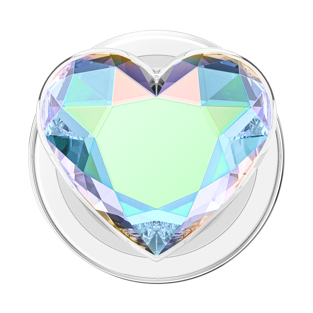 Iridescent Crystal Heart — MagSafe PopGrip - US 90831