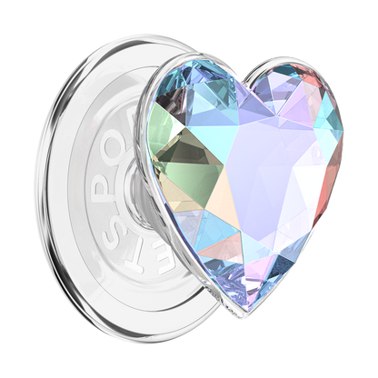 Iridescent Crystal Heart — MagSafe PopGrip - US 96557