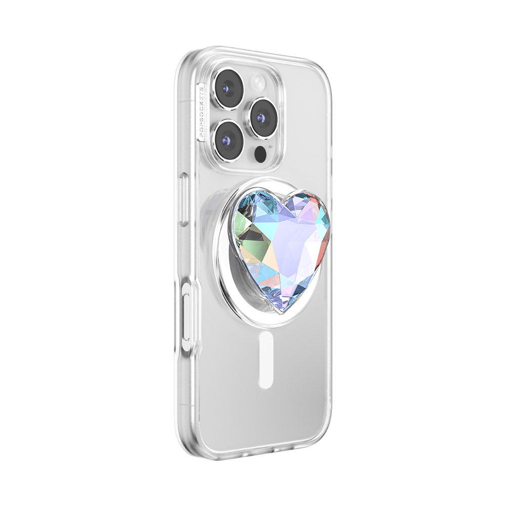 Iridescent Crystal Heart — MagSafe PopGrip - US 77822