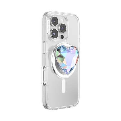 Iridescent Crystal Heart — MagSafe PopGrip - US 77822