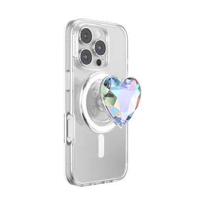 Iridescent Crystal Heart — MagSafe PopGrip - US 61777