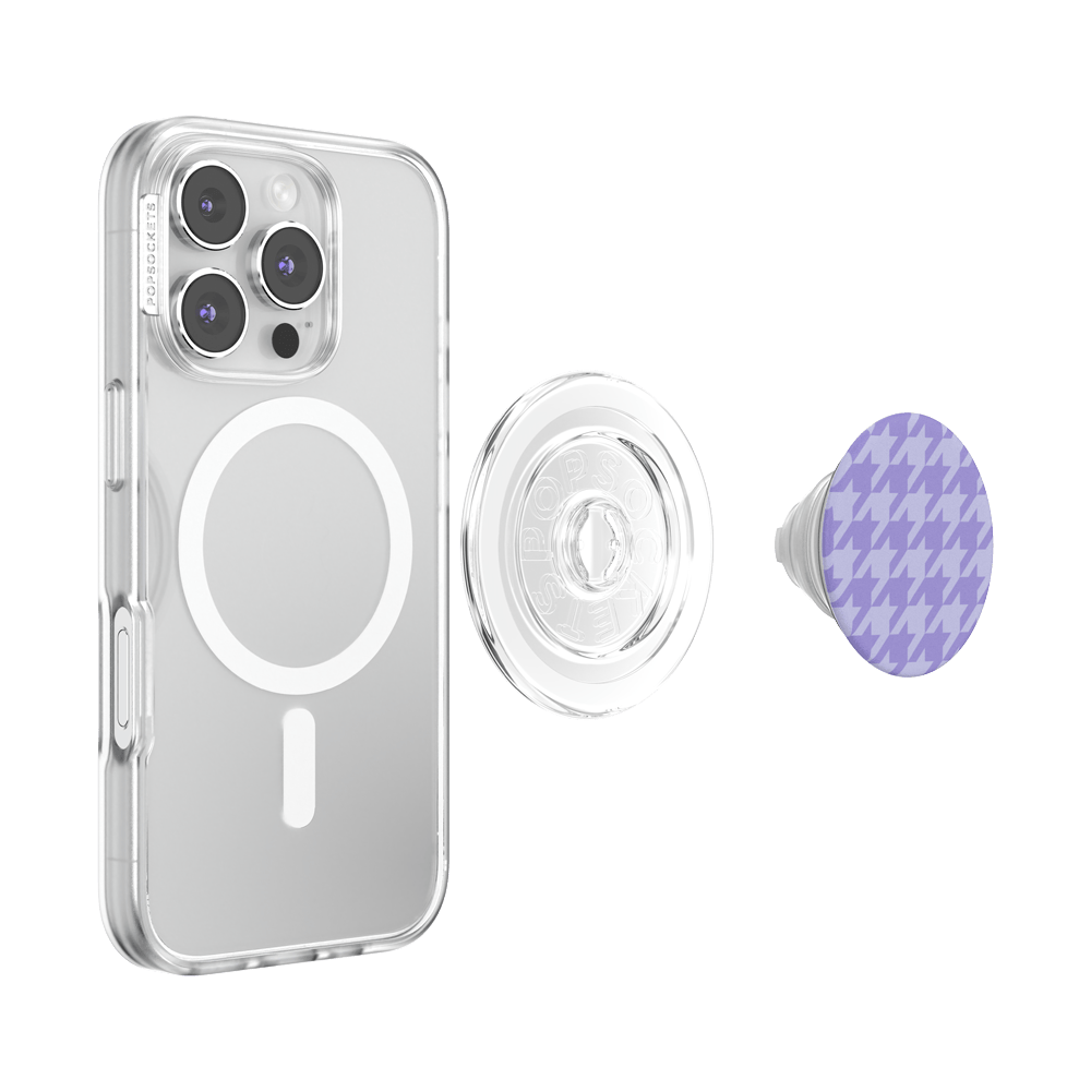 Lilac Houndstooth — MagSafe PopGrip - US 62309