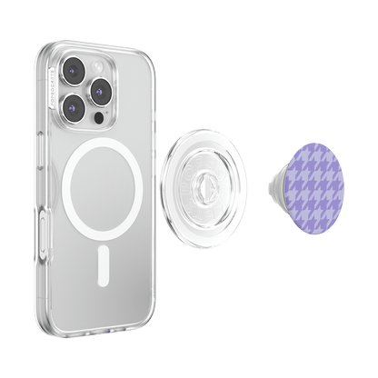 Lilac Houndstooth — MagSafe PopGrip - US 62309