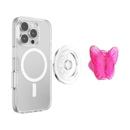 Molded Butterfly Magenta — MagSafe PopGrip - US 28061