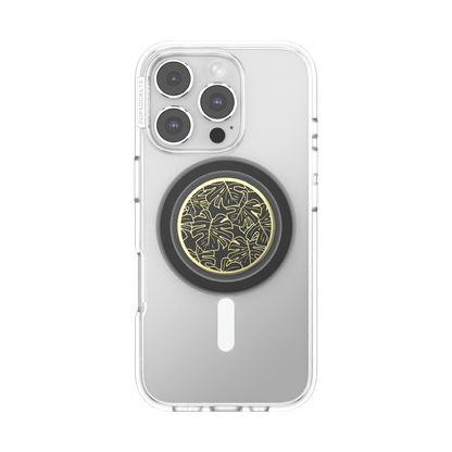 Enamel Monstera Black — MagSafe PopGrip - US 19917