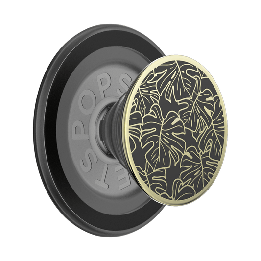 Enamel Monstera Black — MagSafe PopGrip - US 19917