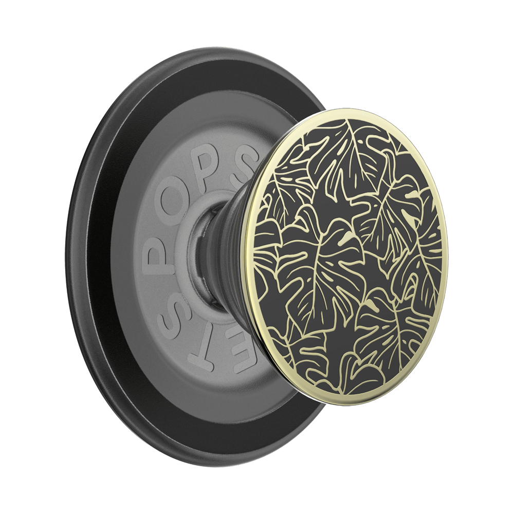 Enamel Monstera Black — MagSafe PopGrip - US 08255