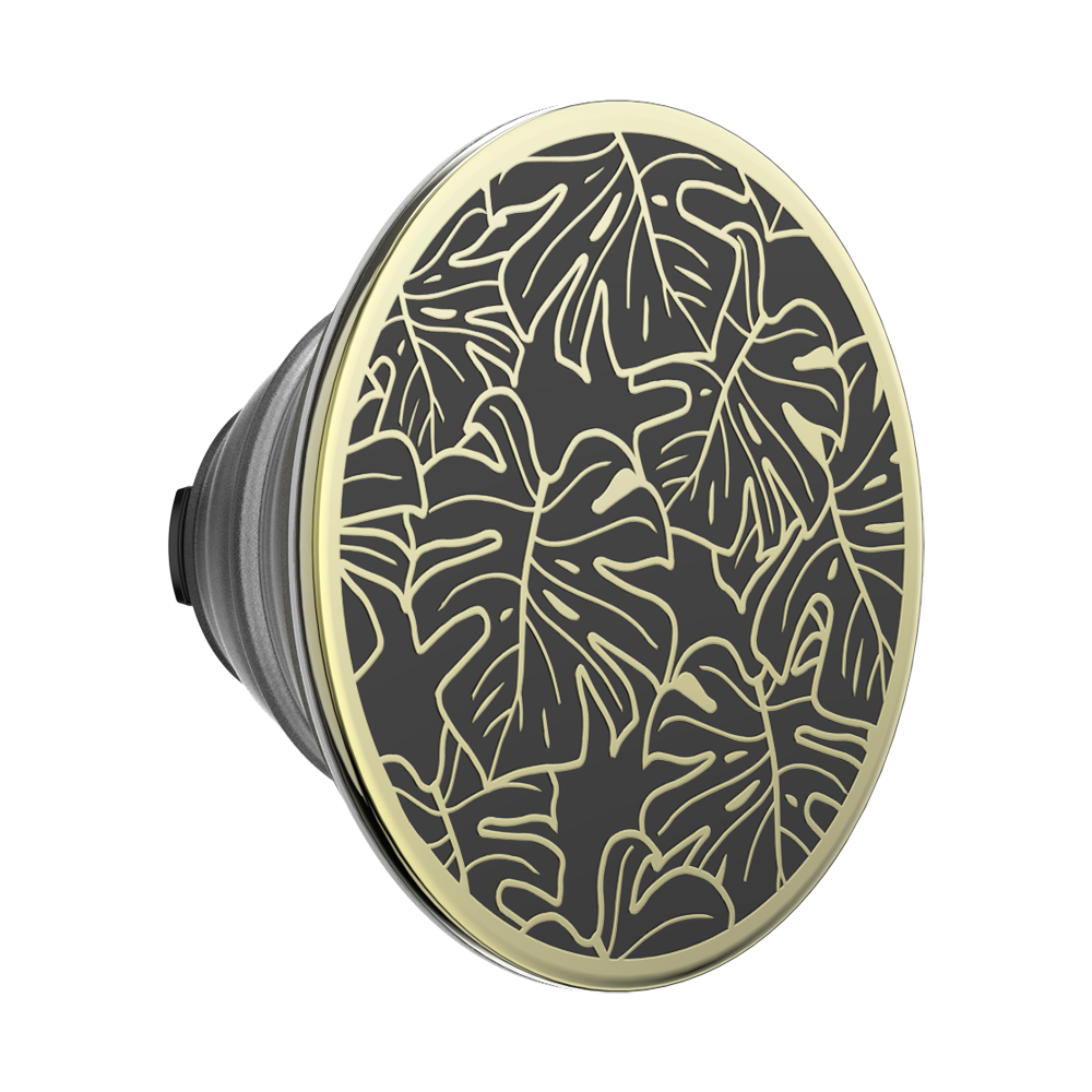 Enamel Monstera Black — PopTop - US 33649