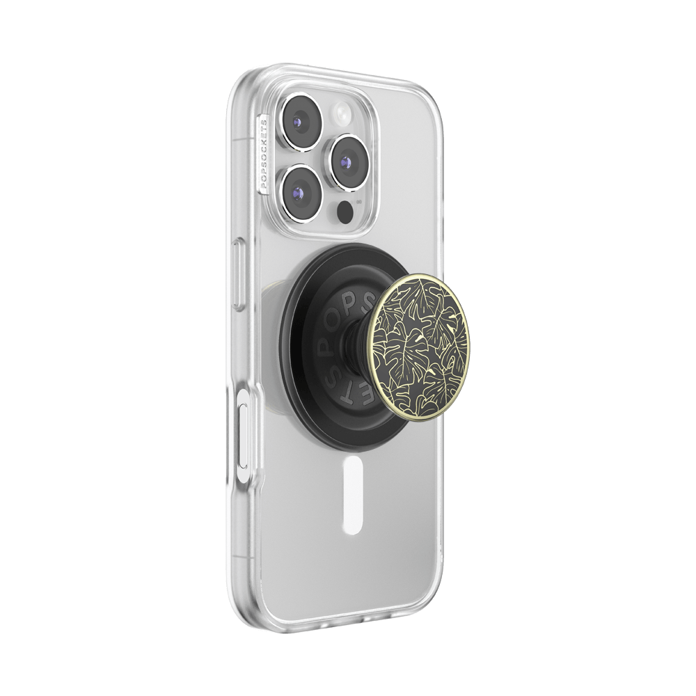 Enamel Monstera Black — MagSafe PopGrip - US 19917